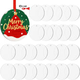 3" Clear Acrylic Ornament Blanks – Round Christmas Ornaments